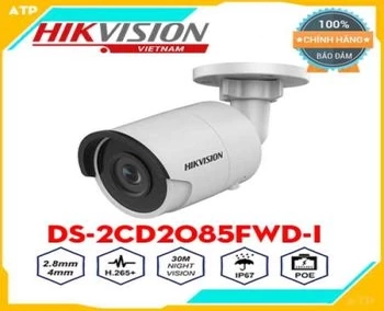  Camera IP ống kính hồng ngoại Hikvision DS-2CD2085FWD-I Full HD 4K. - Cảm biến hình ảnh 1 / 2.5 Progressive Scan CMOS