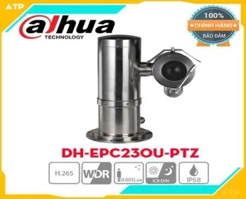 Camera IP chống cháy nổ hồng ngoại 2MP Dahua DH-EPC230U-PTZ được làm bằng chất thép không gỉ 304, tầm hồng ngoại đến 100m, zoom quang đến 30X  Cảm biến hình ảnh: 1/2.8 inch STARVIS™ CMOS. - Độ phân giải camera ip: 2.0 Megapixel