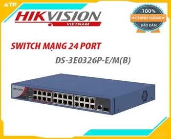  DS-3E0326P-E/M(B) là dòng switch cao cấp để sử dụng cho các thiết bị mang, hỗ trợ việc chia nhánh thiết bj mạng một cách đơn giản hiệu quả nhất