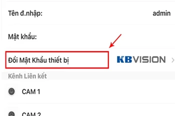 hướng dẫn đổi mật khẩu camera kbvision, cách đổi mật khẩu camera Kbvision, lắp camera kbvision, đổi mật khẩu camera Kbvision